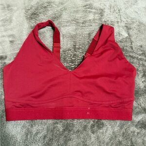Fabletics Red V-Neck Sports Bra